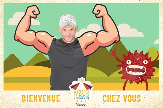 Homme avec des gros biceps