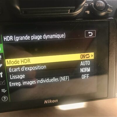 comment activer le mode hdr dans le menu du nikon z6