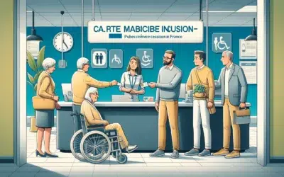 Personnes à l'accueil pour inclusion et accessibilité.