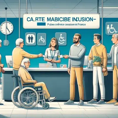 Personnes à l'accueil pour inclusion et accessibilité.