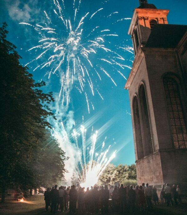 Feu d'artifice - durant un mariage