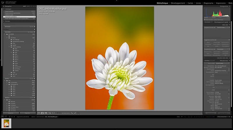 focus stacking lightroom édition de votre image