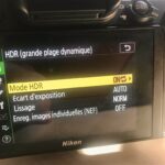 Comment activer le Mode HDR dans le menu du Nikon z6 ?