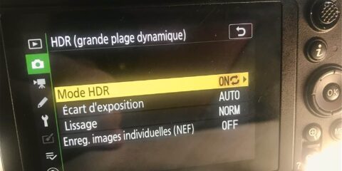 comment activer le mode hdr dans le menu du nikon z6