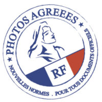 Tampon photos agréées pour documents officiels français.
