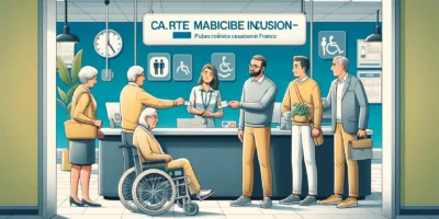 Personnes à l'accueil pour inclusion et accessibilité.