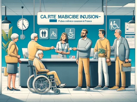 Personnes à l'accueil pour inclusion et accessibilité.