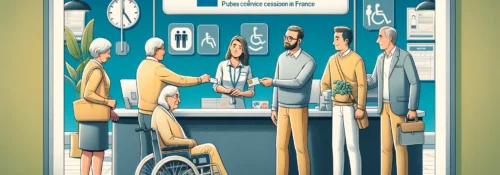 Personnes à l'accueil pour inclusion et accessibilité.