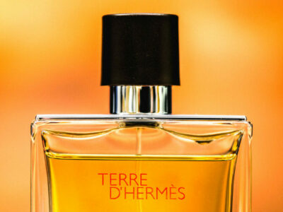 photo packshot parfum Terre d’Hermès – photographe produit à Nancy