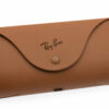 Étui marron pour lunettes Ray-Ban plié