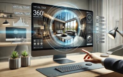 Visite virtuelle interactive sur ordinateur moderne.