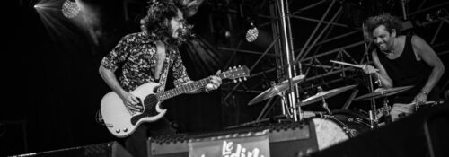 Photographie du groupe Kokomo en concert au Jardin du Michel 2024, capturée par Vincent Zobler.