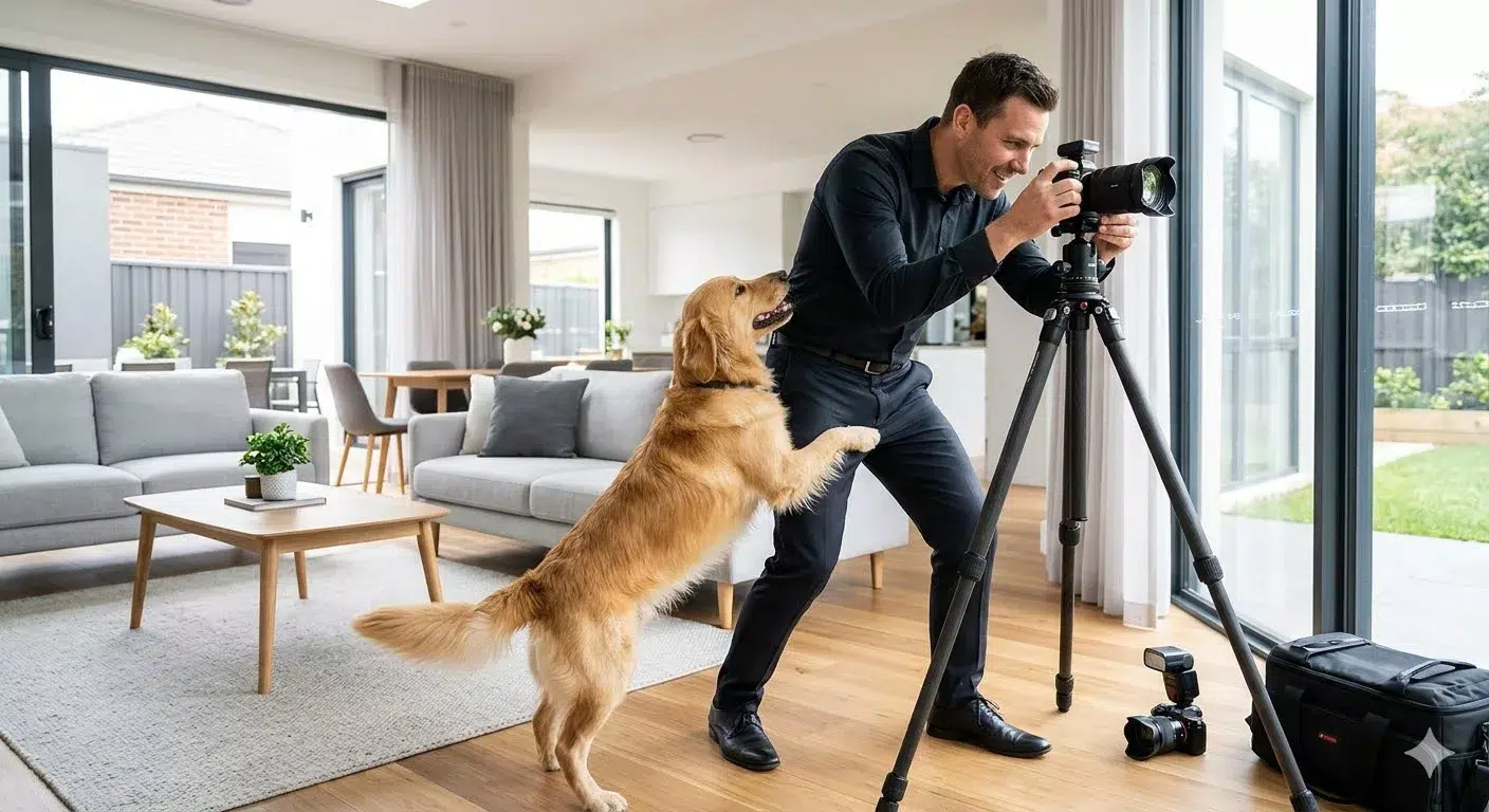 photographe immobilier et animaux