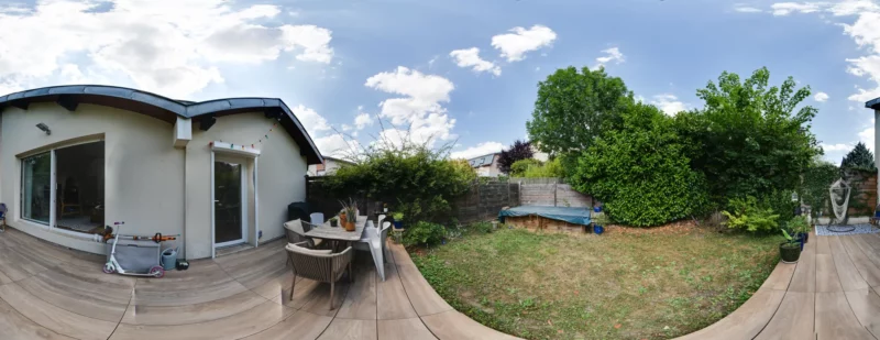 Photographie immobilière en 360° pour visite virtuelle immersive, réalisation Vincent Zobler.