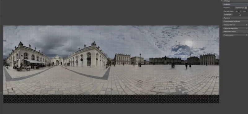 Panorama 360 degrés de la Place Stanislas à Nancy.